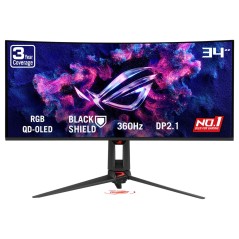 ASUS ROG Swift PG34WCDN 34" UltraWide Monitor - 3440 x 1440, 360Hz, HDMI, DisplayPort, USB-C - Ultimate Gaming Experience!